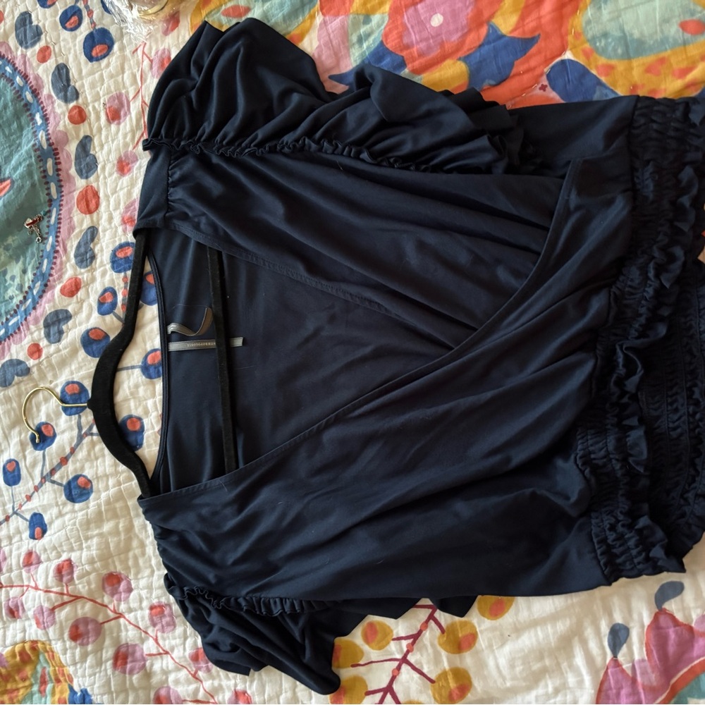 Anthropologie Midnight Blue Top